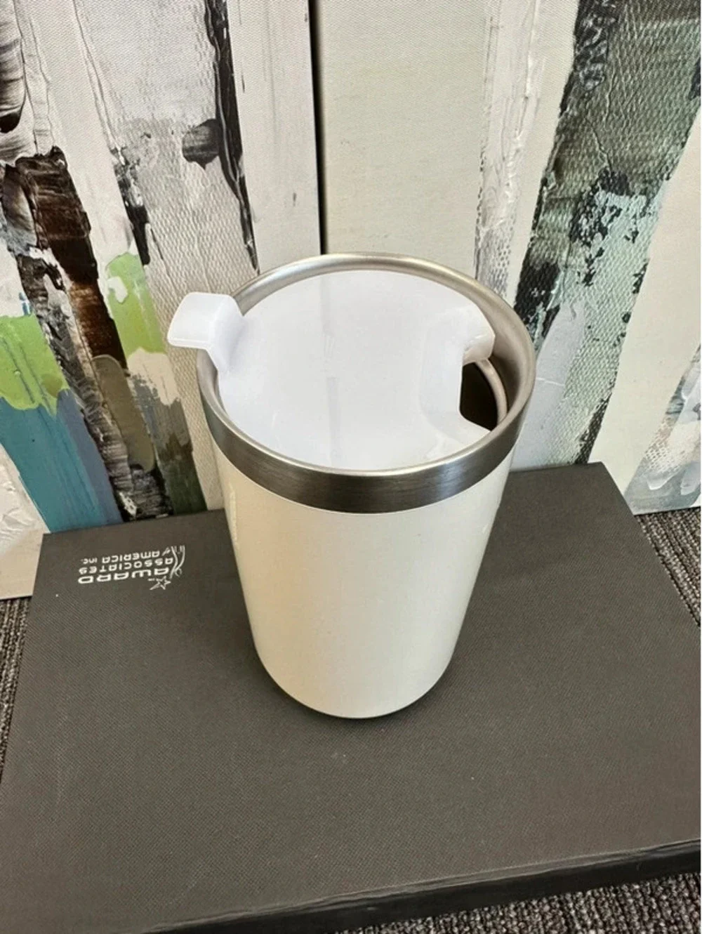 Stanley cream color camp mug
